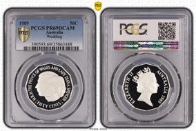 1989 50C Wedding Ag PR69DCAM