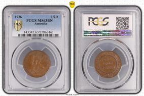 1926 1/2D MS63BN
