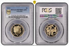 2013 $1 PR70DCAM