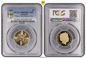 2008 $1 Year of Planet Earth Al-Br PR69DCAM