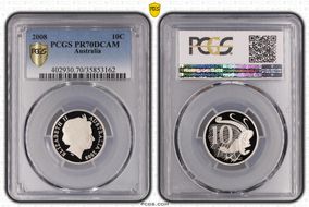 2008 10C PR70DCAM