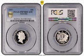 1997 10C PR70DCAM