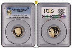 2010 $2 PR68DCAM