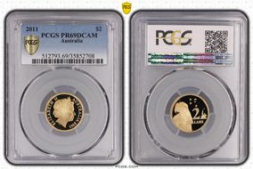 2011 $2 PR69DCAM