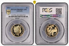 2011 $1 PR69DCAM