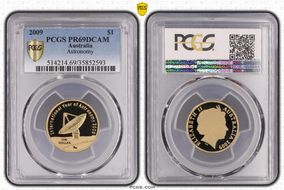 2009 $1 Astronomy PR69DCAM
