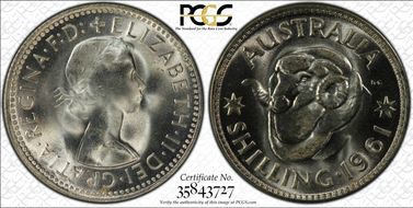 1961(m) Shil KM-59  Ag MS67