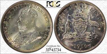 1916-M Shil KM-26  Ag MS66