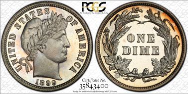 1899 10C PR64CAM