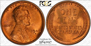 1946-S 1C MS67RD