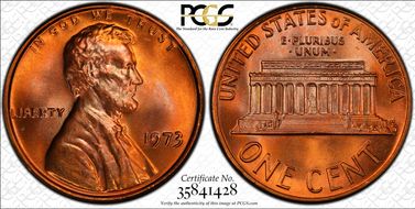 1973 1C MS67+ RD