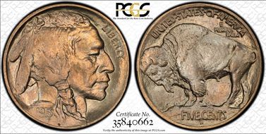 1913-D 5C Type 1 MS66