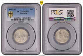 1933(m) Shil MS65