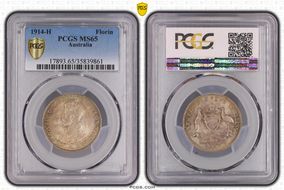 1914-H Florin MS65