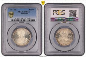 1921(m) Florin KM-27  Ag MS66