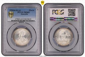1926(m & sy) Florin MS65