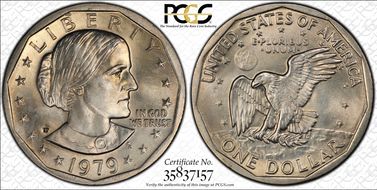 1979-P SBA$1 Wide Rim MS67