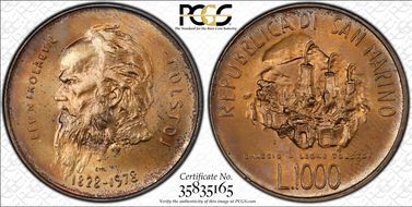 1978 1000 L Tolstoy MS65