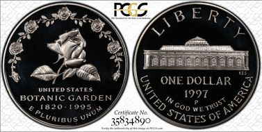 1997-P $1 Botanical PR69DCAM