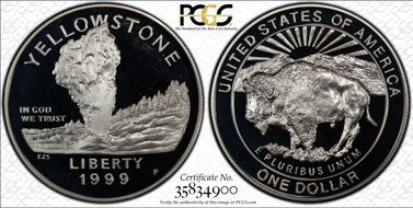 1999-P $1 Yellowstone PR69DCAM