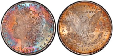 1878 7TF $1 R78, VAM 84, Line Under 8 MS65