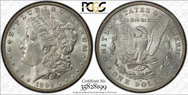 1896-O $1 MS60
