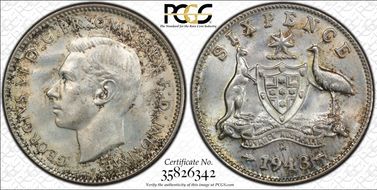 1943-D 6D KM-38  Ag MS65