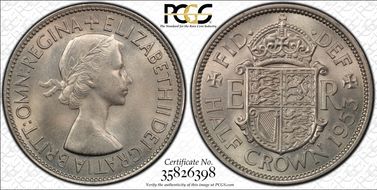 1953 1/2 Cr S-4137 MS65