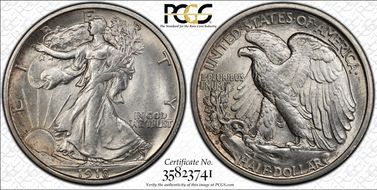 1918-D 50C MS63+