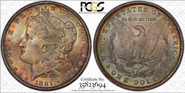 1881 $1 MS65