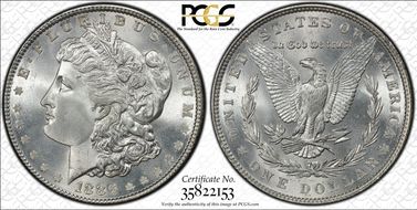 1886 $1 MS66