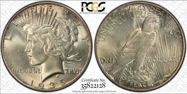 1935 $1 MS64