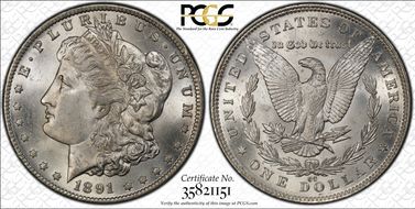 1891-CC $1 MS64
