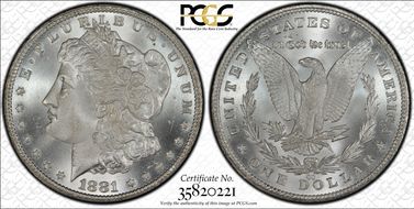 1881-CC $1 MS67+