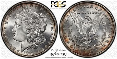 1886 $1 MS68+
