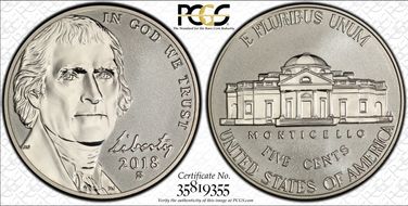 2018-S 5C Reverse Proof 50th Anniversary Set PR69