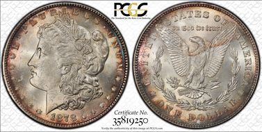 1878 7TF $1 Reverse of 1878 MS65