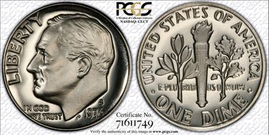 1976-S 10C PR70DCAM