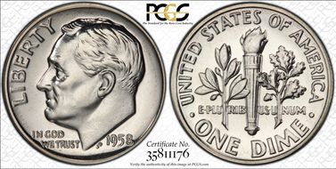 1958 10C PR66