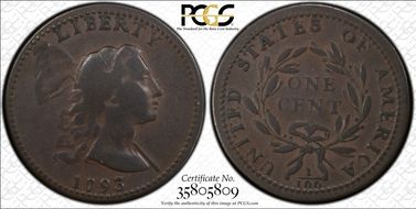 1793 1C Liberty Cap, S-13 F15BN