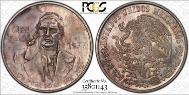 1977-Mo 100 P KM-483.2 MS65