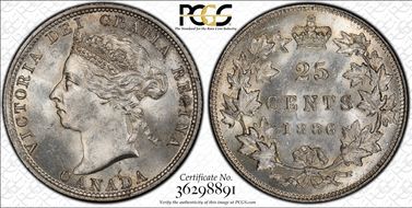1886 25C MS64