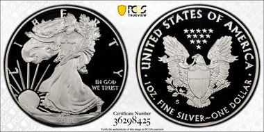 2018-S $1 Silver Eagle First Day of Issue Mercanti Signature PR70DCAM