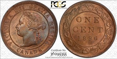 1896 1C MS64RB
