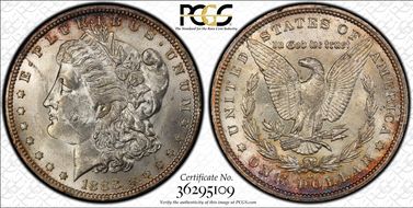 1888-O $1 VAM 1B Scarface MS62+