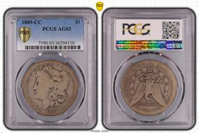 1889-CC $1 AG3