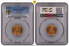 1910 20 Fr Gad-1064a F-535 Refrappe MS66