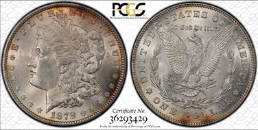 1878 7/8TF $1 Strong MS63