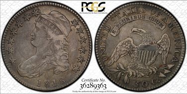 1818 50C O-104a VF30