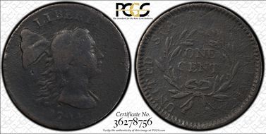1794 1C Head of 1793 S-19b, Double Chin N1BN